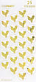 Great Papers! Holiday Foil Seals, 1", Gold Foil, Golden Holly, Pack Of 50