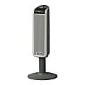 Lasko® 5397 1500 Watts Electric Ceramic Oscillating Pedestal Heater, 2 Heat Settings, 30"H x 12"W x 12"D, Silver