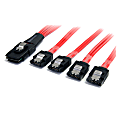 StarTech.com 50cm Serial Attached SCSI SAS Cable - SFF-8087 to 4x Latching SATA  - 50cm SASto SATA Cable - SAS8087S450 1 thumbnail image