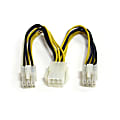 StarTech.com 6in PCI Express Power Splitter Cable - Split a single PCI Express 6-pin power connection into two power connections 1 thumbnail image