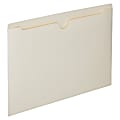 SKILCRAFT® Manila Double-Ply Tab File Jackets, Legal Size Paper, 8 1/2" x 14", Box Of 100