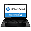 HP TouchSmart 15-d000 15-d040nr 15.6" Touchscreen LCD Notebook - Intel Pentium N3510 Quad-core (4 Core) 2 GHz - 4 GB DDR3L SDRAM - 750 GB HDD - Windows 8.1 64-bit - 1366 x 768 - BrightView - Sparkling Black