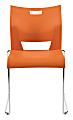 Global® Duet Stacking Chairs, Armless, 32 1/4"H x 20 1/2"W x 22 1/2"D, Tiger Orange, Pack Of 4 1 thumbnail image