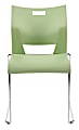 Global® Duet Stacking Chairs, Armless, 32 1/4"H x 20 1/2"W x 22 1/2"D, Sea Glass, Pack Of 4