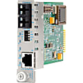 Omnitron iConverter 10/100/1000 Gigabit Ethernet Fiber Media Converter SC Single-Mode 12km Module - 1x 10/100/1000BASE-T; 1x 1000BASE-LX - 8523-1 1 thumbnail image