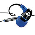 JLab Audio JBuds Metal Earbuds, Black/Electric Blue