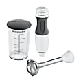 KitchenAid 2-Speed Hand Blender - 2 Speed Setting(s) - 3 Cup - 5 ft - 120 V AC - Stainless Steel, Plastic - White 1 thumbnail image