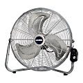 Lasko Portable Fan, 20" Fan Diameter, 3 Speed, Energy Efficient, Pivoting Head, 22"H x 22"W, Rubber, Steel, Silver 1 thumbnail image