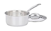 Cuisinart™ Chef's Classic Saucepan With Cover, 1 Quart, Stainless Steel 1 thumbnail image