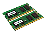 Crucial - DDR3L - kit - 16 GB: 2 x 8 GB - SO-DIMM 204-pin - 1600 MHz / PC3-12800 - CL11 - 1.35 V - unbuffered - non-ECC