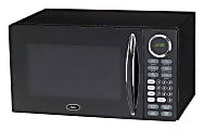 Oster 0.9 Cu Ft Countertop Microwave, Black
