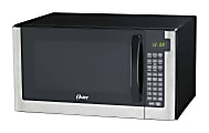 Oster® 1.4 Cu Ft Digital Microwave, Black/Stainless Steel
