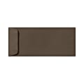 LUX Open-End Envelopes, #10, Peel & Press Closure, Chocolate Brown, Pack Of 50