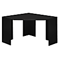 Bush Furniture Stockport Corner Desk, Classic Black, Standard Delivery