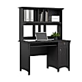 Bush Home Salinas Mission 48"W Computer Desk With Hutch, Vintage Black, Standard Delivery 1 thumbnail image