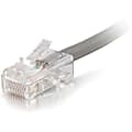 C2G 35ft Cat5e Non-Booted Unshielded (UTP) Network Patch Cable (Plenum Rated) - Gray - Category 5e for Network Device - RJ-45 Male - RJ-45 Male - Plenum-Rated - 35ft - Gray