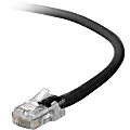 Belkin RJ45 Category 6 Patch Cable - 14 ft Category 6 Network Cable for Network Device - First End: 1 x RJ-45 Network - Male - Second End: 1 x RJ-45 Network - Male - Patch Cable - Gold Plated Contact - Black