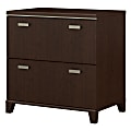 Bush Business Furniture Tuxedo 29-5/8"W Lateral 2-Drawer File Cabinet, Mocha Cherry 1 thumbnail image