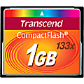 Transcend 1GB CompactFlash (CF) Card - 1 GB 1 thumbnail image