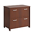 Bush Business Furniture Envoy 32"W Lateral 2-Drawer File Cabinet, Hansen Cherry
