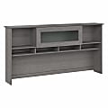 Bush® Furniture Cabot 72"W Desk Hutch, Modern Gray, Standard Delivery