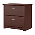 Bush Business Furniture Cabot 20"D Lateral 2-Drawer File Cabinet, Harvest Cherry, Delivery