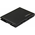 StarTech.com Dual-Slot SD Card Reader/Writer - USB 3.0 with USB-C - SD 4.0, UHS II - Portable SD/SDHC/SDXC Card Reader/Writer with UHS-II - SD, SDHC, SDXC, MMCplus, MMCmobile, MultiMediaCard (MMC), Reduced Size MultiMediaCard (MMC), microSD, miniSD 1 thumbnail image