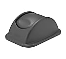 Rubbermaid Rectangular Free-Swinging Plastic Lids, Black 1 thumbnail image