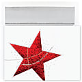 Great Papers! Holiday Greeting Cards With Envelopes, 5 5/8" x 7 7/8", Holiday Star, Pack Of 16