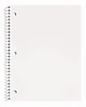 Just Basics® Poly Spiral Notebook, 8" x 10-1/2", 1 Subject, College Ruled, 70 Sheets, White