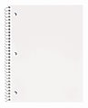 Just Basics® Poly Spiral Notebook, 8" x 10-1/2", 1 Subject, College Ruled, 70 Sheets, White 1 thumbnail image