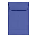 LUX Coin Envelopes, #1, Gummed Seal, Boardwalk Blue, Pack Of 50
