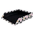 See Jane Work® Gold Foil Stacking Letter Tray, 10" x 12" x 2 1/2", Gold/Pink 1 thumbnail image