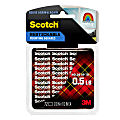 Scotch® Restickable Removable Adhesive Tabs, 1/2" x 1/2", Clear, Pack Of 72