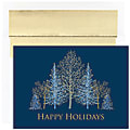 Great Papers! Holiday Greeting Cards With Envelopes, 7 7/8" x 5 5/8", Winter Trees, Pack Of 16