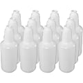 Genuine Joe Plastic Bottle With Graduations, 32 Oz, Carton Of 12