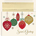 Great Papers! Holiday Greeting Cards With Envelopes, 7 7/8" x 5 5/8", Christmas Ornaments, Pack Of 16