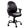 Office Depot® Brand Ashton Fabric Mid-Back Chair, 39"H x 25 5/8"W x 17 3/4"D, Black/Chrome Frame, Gray Fabric