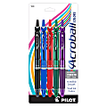 Pilot® Acroball Retractable Hybrid Gel Pens, Medium Point, 1.0 mm, Assorted Barrels, Assorted Ink Colors, Pack Of 5 Pens