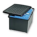 Eldon® SpaceMaker™ Letter/Legal File Box, 11"H x 13 1/2"W x 17 7/8"D, Black With Black Lid 1 thumbnail image