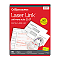 Office Depot® Brand LaserLink W-2 And 1099 Laser Tax Forms, Envelopes And Software Suite, 8 1/2" x 11", Pack Of 50