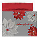 Great Papers! Holiday Greeting Cards With Envelopes, 7 7/8" x 5 5/8", Holiday Poinsettias, Pack Of 16
