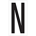 Office Depot® Brand Vinyl Warehouse Labels, DL9310N, Letter N, 3 1/2", Black/White, Case Of 50 1 thumbnail image
