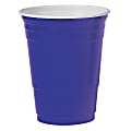 Solo Cup Plastic Party Cups, 16 Oz, Blue, Box Of 50 Cups
