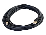 C2G Ultima Series 6.6ft USB A to USB B Cable - USB A to B Cable - USB 2.0 - Black - M/M - Type A Male USB - Type B Male USB - 6.56ft - Charcoal 1 thumbnail image