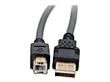 C2G 16.4ft USB A to USB B Cable - Ultima Series Black - M/M - Type A Male USB - Type B Male USB - 16.4ft - Charcoal 1 thumbnail image