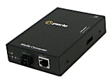 Perle S-100-S1SC20D - Fiber media converter - 100Mb LAN - 100Base-TX, 100Base-BX - RJ-45 / SC single-mode - up to 12.4 miles - 1550 (TX) / 1310 (RX) nm
