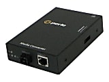 Perle S-100-S1SC20D - Fiber media converter - 100Mb LAN - 100Base-TX, 100Base-BX - RJ-45/SC single-mode - up to 12.4 miles - 1550 (TX)/1310 (RX) nm 1 thumbnail image