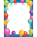 Gartner Studios® Design Paper, 8 1/2" x 11", Balloon Border, Pack Of 100