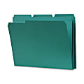 Smead® 1/3-Cut 2-Ply Color File Folders, Letter Size, Teal, Box Of 100
